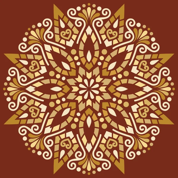 Mandala Patrón Color Stencil Garabatos Bosquejo Buen Humor Bueno Para — Archivo Imágenes Vectoriales