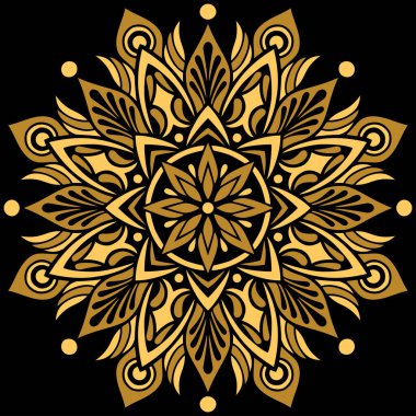 Mandala desenli Stencil karalamaları iyi bir ruh hali çizer. Yaratıcı ve tebrik kartları, posterler, afişler, afişler ve kapaklar için iyidir.