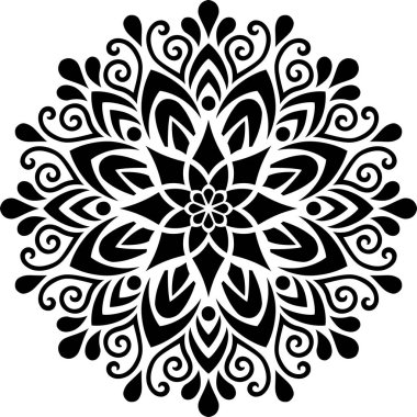 Mandala desen stencil karalamalar kroki iyi ruh hali