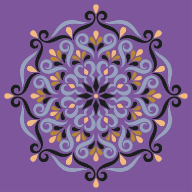 Mandala desenli Stencil karalamaları iyi bir ruh hali çizer. Yaratıcı ve tebrik kartları, posterler, afişler, afişler ve kapaklar için iyidir.