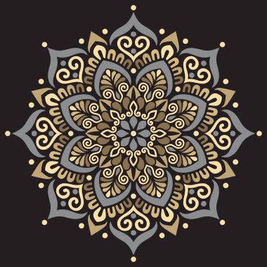 Mandala desenli Stencil karalamaları iyi bir ruh hali çizer. Yaratıcı ve tebrik kartları, posterler, afişler, afişler ve kapaklar için iyidir.