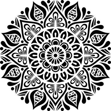 Mandala desen stencil karalamalar kroki iyi ruh hali