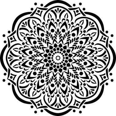 Mandala desen stencil karalamalar kroki iyi ruh hali