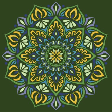 Mandala desenli Stencil karalamaları iyi bir ruh hali çizer. Yaratıcı ve tebrik kartları, posterler, afişler, afişler ve kapaklar için iyidir.