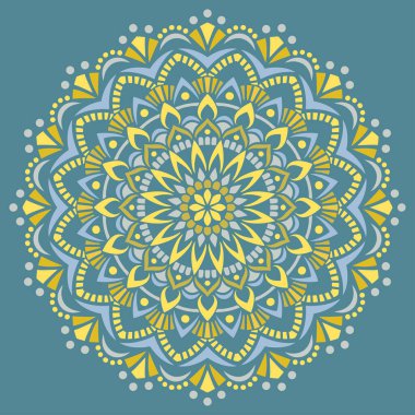 Mandala desenli Stencil karalamaları iyi bir ruh hali çizer. Yaratıcı ve tebrik kartları, posterler, afişler, afişler ve kapaklar için iyidir.