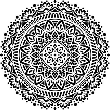Mandala desen stencil karalamalar kroki iyi ruh hali