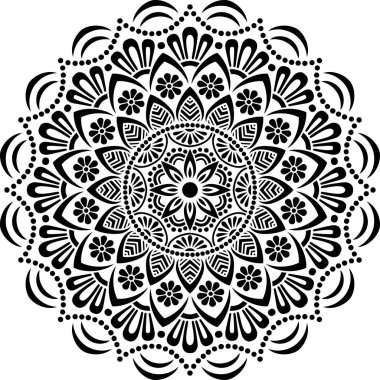 Mandala desen stencil karalamalar kroki iyi ruh hali