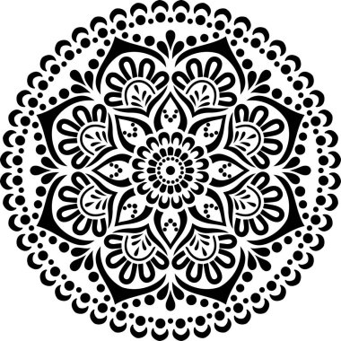 Mandala desen stencil karalamalar kroki iyi ruh hali