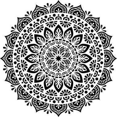 Mandala desen stencil karalamalar kroki iyi ruh hali