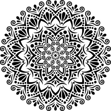 Mandala desen stencil karalamalar kroki iyi ruh hali