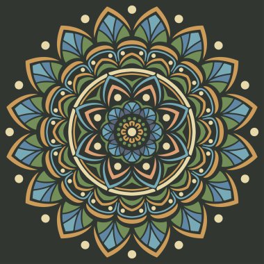 Mandala desenli Stencil karalamaları iyi bir ruh hali çizer. Yaratıcı ve tebrik kartları, posterler, afişler, afişler ve kapaklar için iyidir.