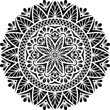 Mandala desen stencil karalamalar kroki iyi ruh hali