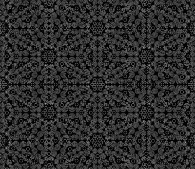 Soyut desenler, kusursuz siyah-beyaz karalama çizimi. Yaratıcı ve tebrik kartları, posterler, afişler, afişler ve kapaklar için iyidir..