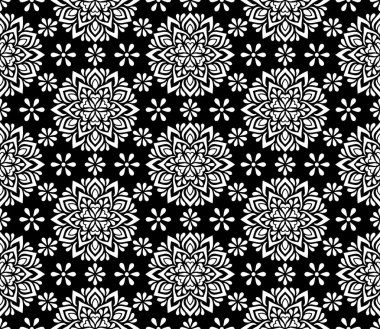 Soyut desenler, kusursuz siyah-beyaz karalama çizimi. Yaratıcı ve tebrik kartları, posterler, afişler, afişler ve kapaklar için iyidir..