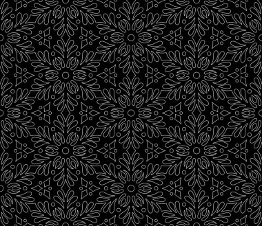 Soyut geometrik desen Beyaz hatlı kusursuz karalama çizimi yaratıcı ve tebrik kartları, posterler, el ilanları, afişler ve kapaklar için iyidir