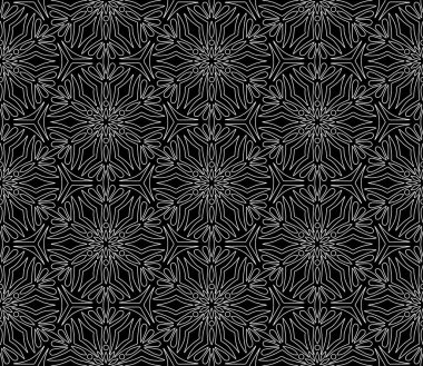 Soyut geometrik desen Beyaz hatlı kusursuz karalama çizimi yaratıcı ve tebrik kartları, posterler, el ilanları, afişler ve kapaklar için iyidir