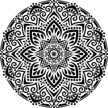 Mandala desen stencil karalamalar kroki iyi ruh hali