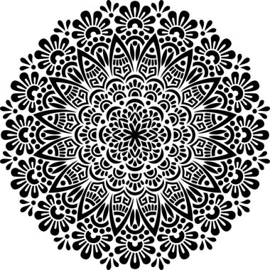 Mandala desen stencil karalamalar kroki iyi ruh hali