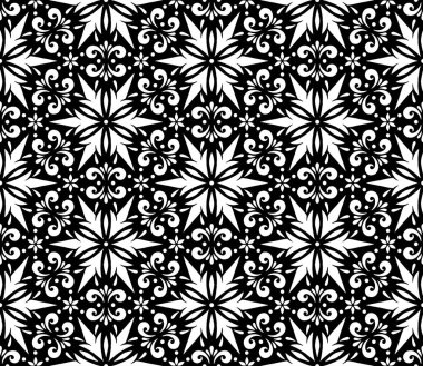 Soyut desenler, kusursuz siyah-beyaz karalama çizimi. Yaratıcı ve tebrik kartları, posterler, afişler, afişler ve kapaklar için iyidir.