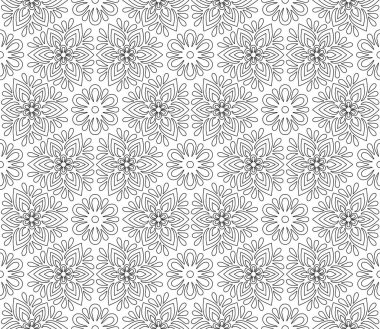 Boyama için soyut desen çizim iyi ruh hali çocuklar ve yetişkinler için dinlenme keyfi