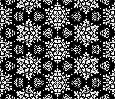 Soyut desenler, kusursuz siyah-beyaz karalama çizimi. Yaratıcı ve tebrik kartları, posterler, afişler, afişler ve kapaklar için iyidir.