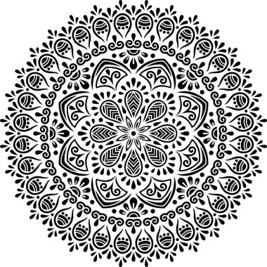 Mandala desen stencil karalamalar kroki iyi ruh hali