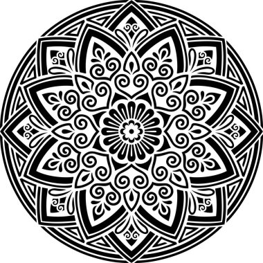 Mandala desen stencil karalamalar kroki iyi ruh hali