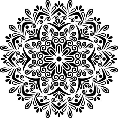 Mandala desen stencil karalamalar kroki iyi ruh hali