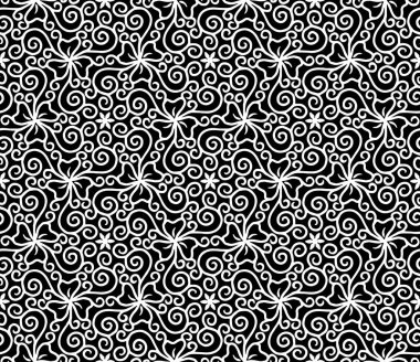 Soyut desenler, kusursuz siyah-beyaz karalama çizimi. Yaratıcı ve tebrik kartları, posterler, afişler, afişler ve kapaklar için iyidir.
