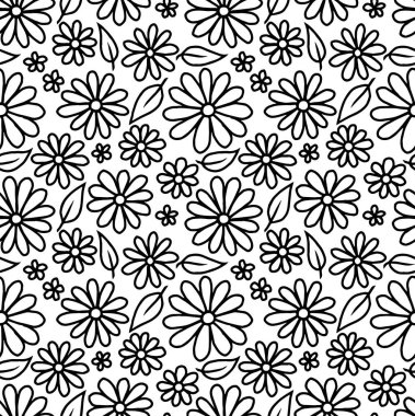 Soyut desenler, kusursuz siyah-beyaz karalama çizimi. Yaratıcı ve tebrik kartları, posterler, afişler, afişler ve kapaklar için iyidir.