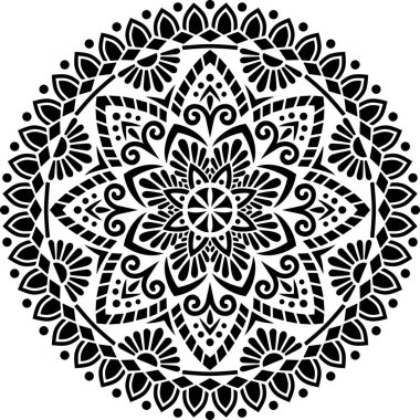 Mandala desen stencil karalamalar kroki iyi ruh hali
