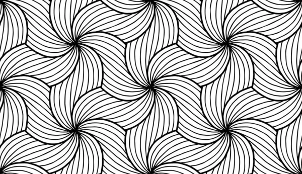 Motifs Abstraits Croquis Doodle Noir Blanc Sans Couture Idéal Pour — Image vectorielle