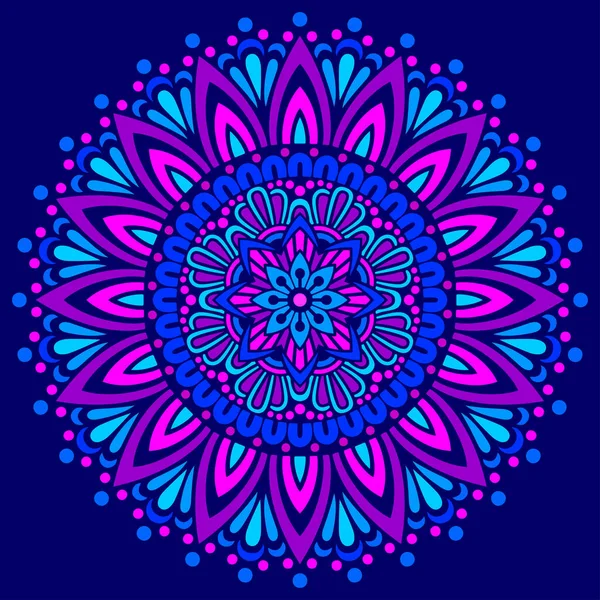 Mandala Patroon Kleur Sjabloon Doodles Schets Goed Humeur Goed Voor Vectorbeelden