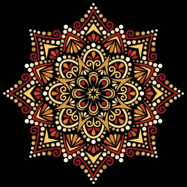 Mandala desenli Stencil karalamaları iyi bir ruh hali çizer. Yaratıcı ve tebrik kartları, posterler, afişler, afişler ve kapaklar için iyidir.