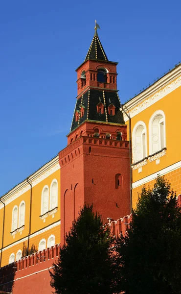 Rússia Moscovo Antiga Torre Moscovo Kremlin Imagem Stock — Fotografia de Stock