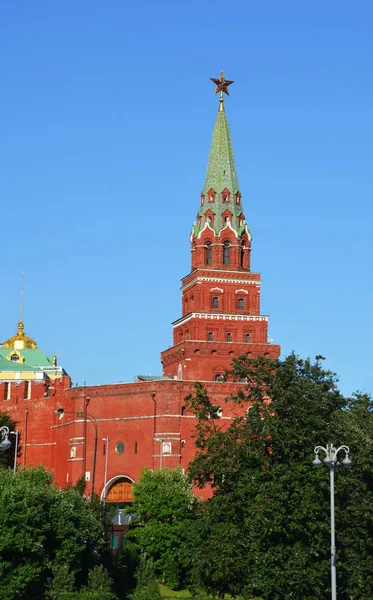 Russland Moskau Alter Turm Des Moskauer Kremlin Archivbild — Stockfoto
