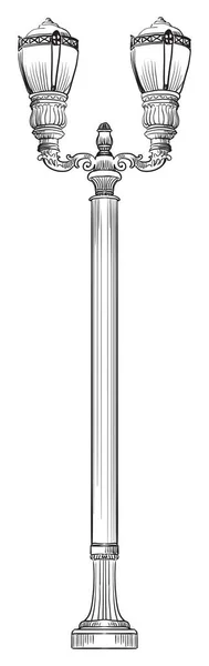 Vektor pouliční lampa 4 — Stockový vektor