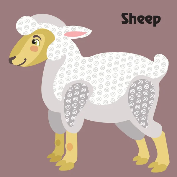 Διάνυσμα πρόβατα κινουμένων σχεδίων — Διανυσματικό Αρχείο