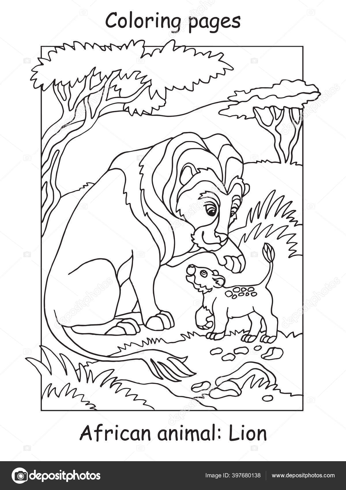 Vetor de ilustração de página para colorir de desenho animado de galinha  fofa para livro de colorir para crianças