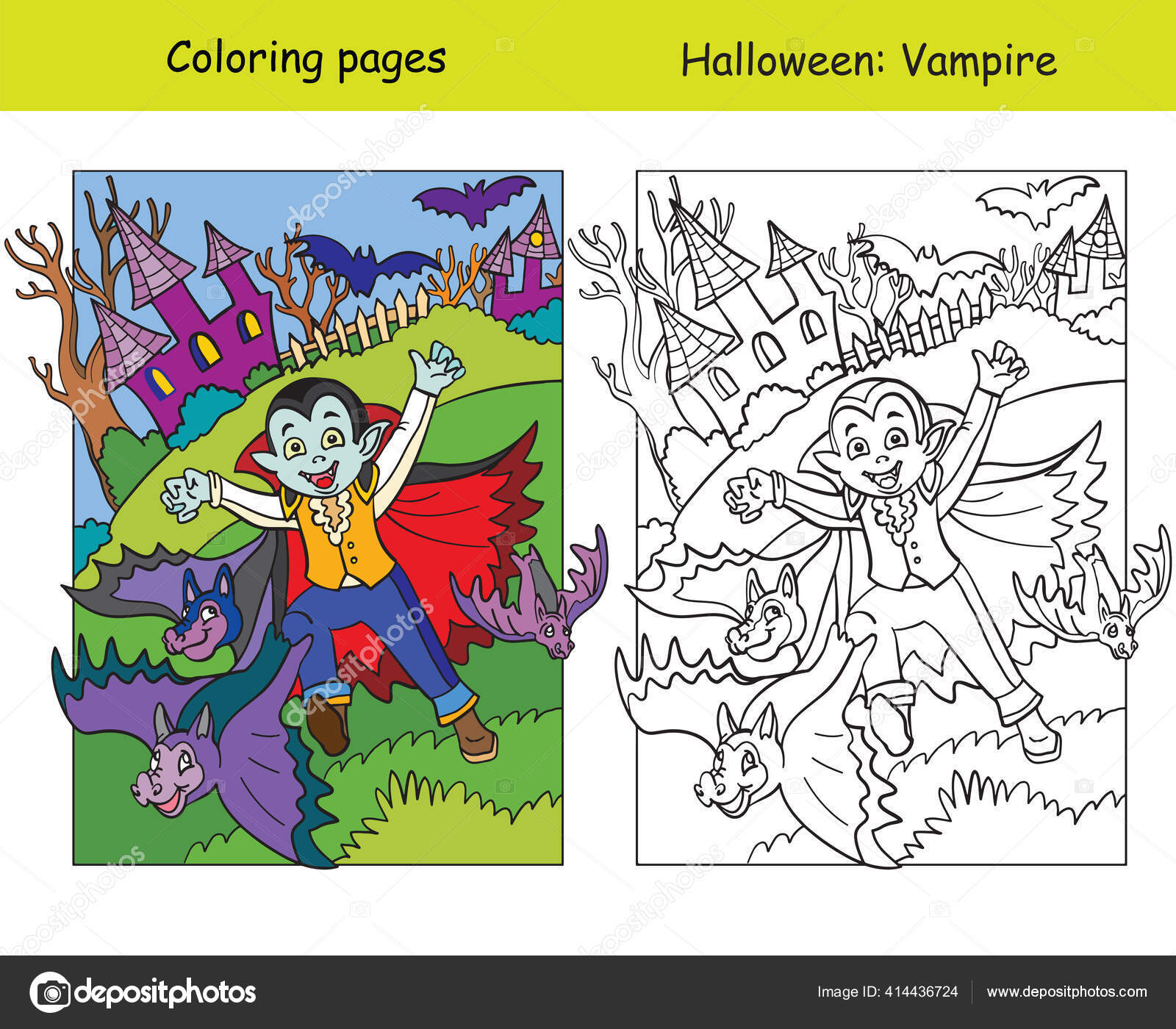 Desenho de Garoto Vampiro para colorir  Desenhos para colorir e imprimir  gratis