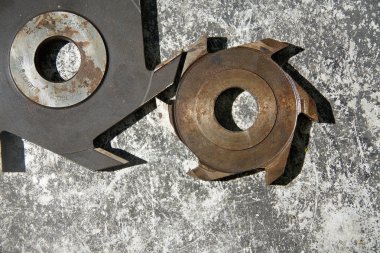 Metal metal yüzeyi için freze.