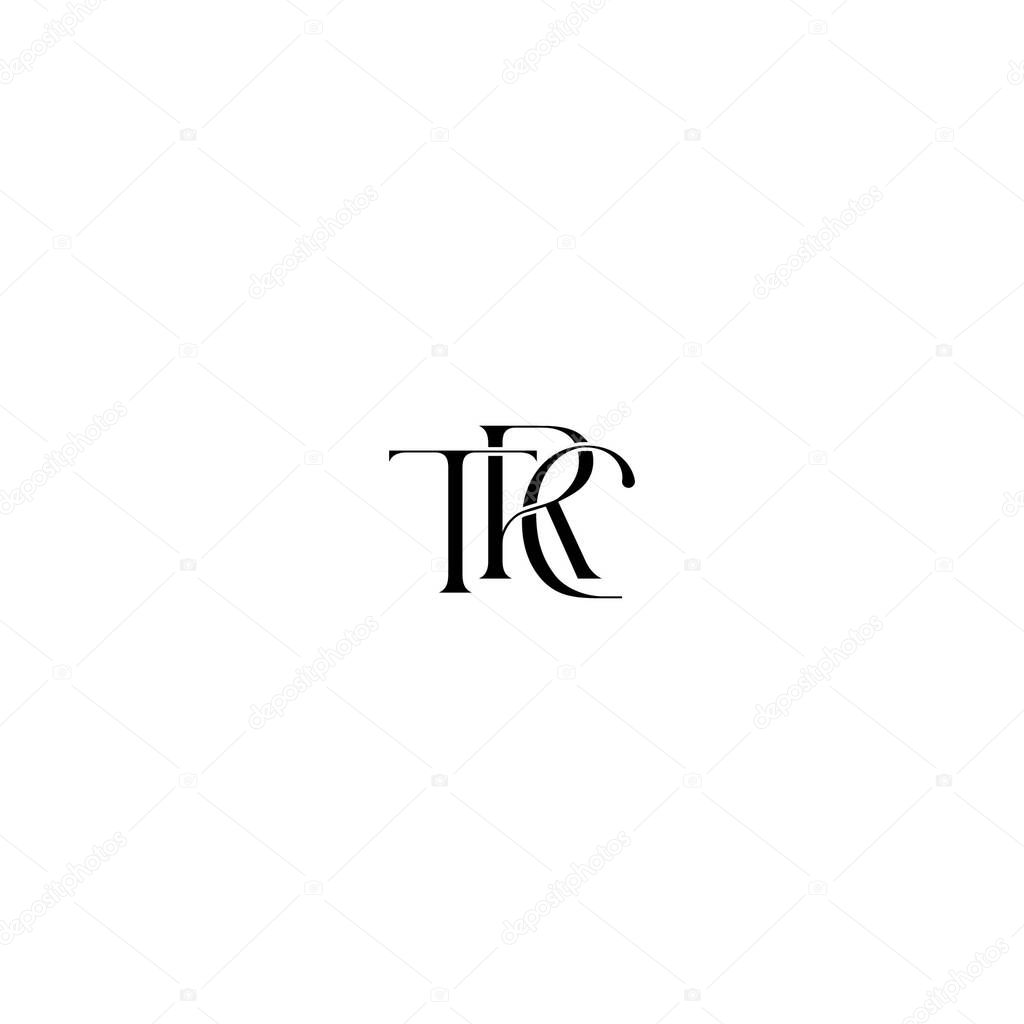 Initial letter TRC logo design clothing brand fashion and minimalist business