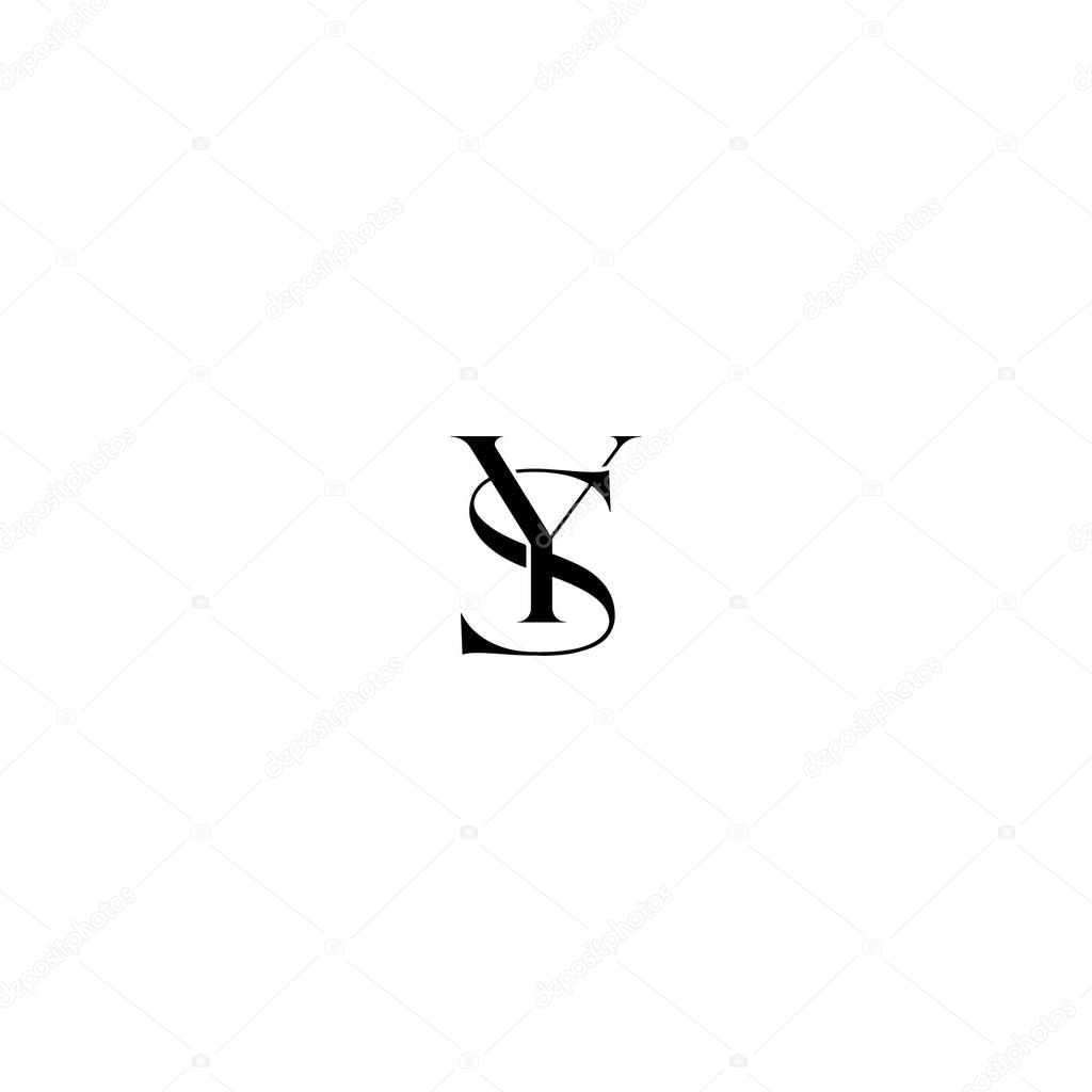 Vector SY, YS logo