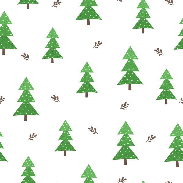 无缝的圣诞图案 新年的矢量背景 牛皮纸 纺织品的精美插图 节日装饰儿童的质地 — 图库矢量图片