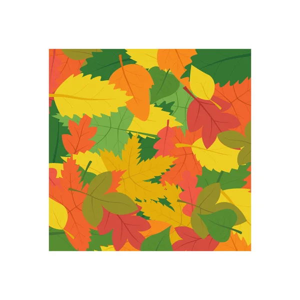 Hola Autumn Fondo Colorido Para Diseño Estilo Plano Para Impresión — Vector de stock