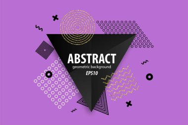 Tatil soyut geometrik davetiyesi