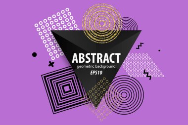 Tatil soyut geometrik davetiyesi