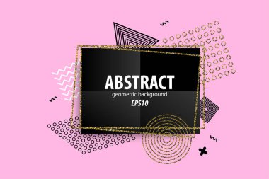 Tatil soyut geometrik davetiyesi