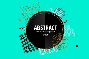 Tatil soyut geometrik davetiyesi