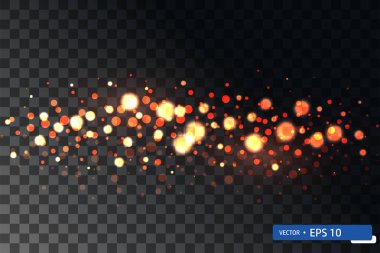 Altın xmas hafif parlak yıldız girdap ayarla